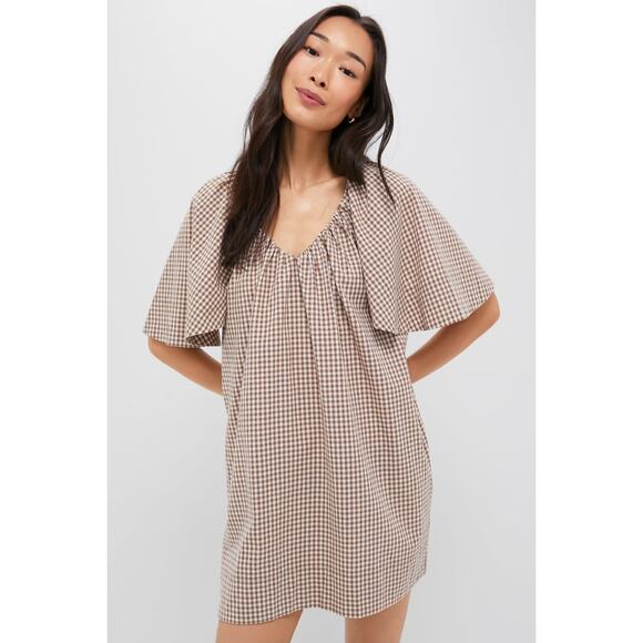 Tuckernuck Dresses & Skirts - TUCKERNUCK X STUDIO MCGEE Mocha Cotton Gingham Finn Dress Size XXXL NWT